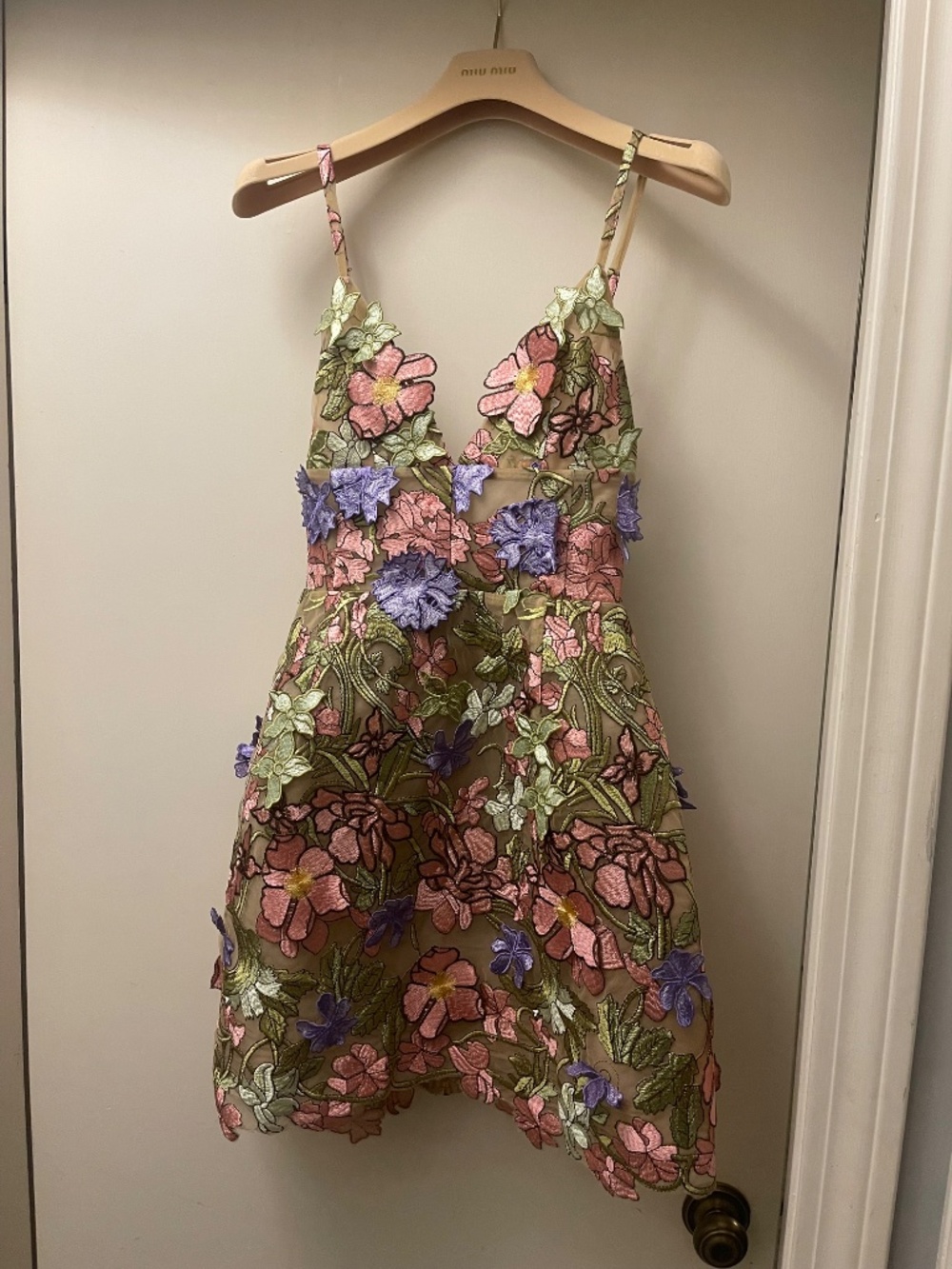 NEW BRONX AND BANCO Iris Floral Aria Pink Purple Multi Mini Dress XS - Picture 5 of 11